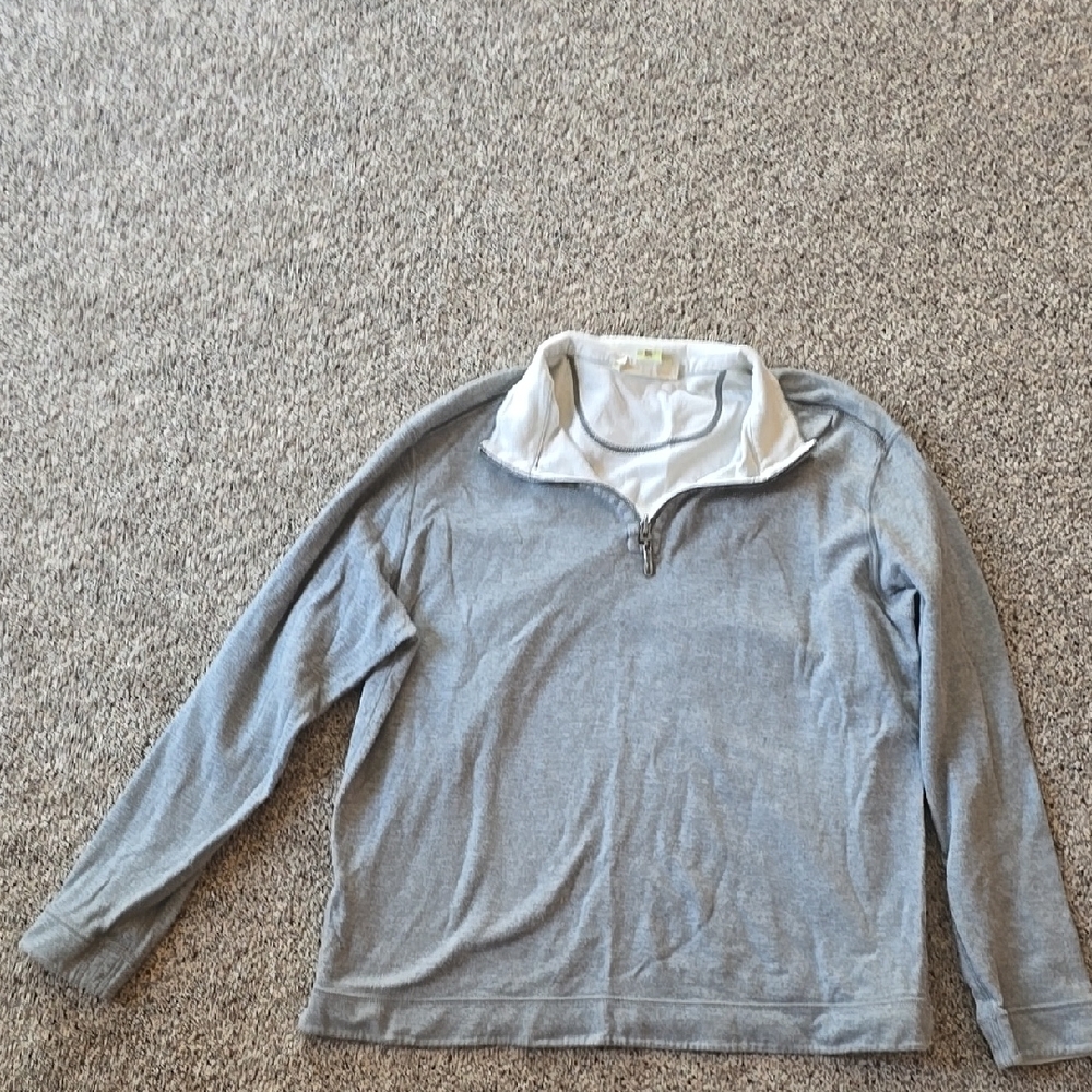 Men's Gray Quarter-Zip Sweater